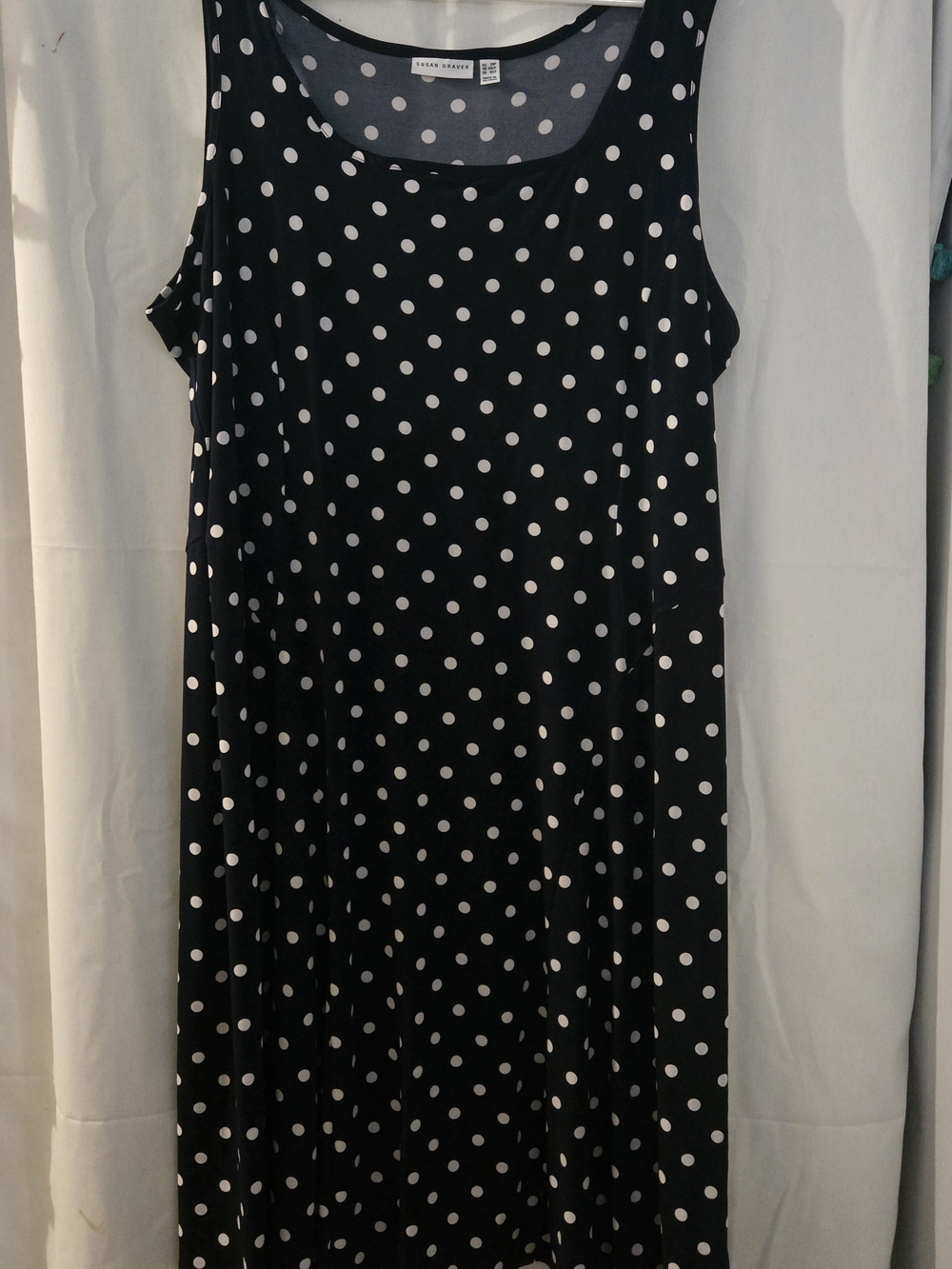Susan Graver NWOT 3X Petite Liquid Knit Sleeveless Midi Dress